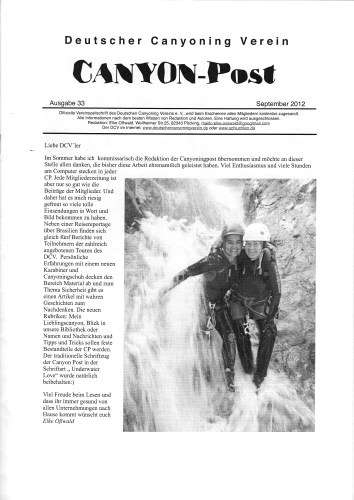 CANYON-POST Nr. 1-34 (Vereinszeitschrift des DCV)