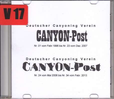 CANYON-Post Nr. 1-34 – VEREINSZEITSCHRIFT DES DCV  (CD)